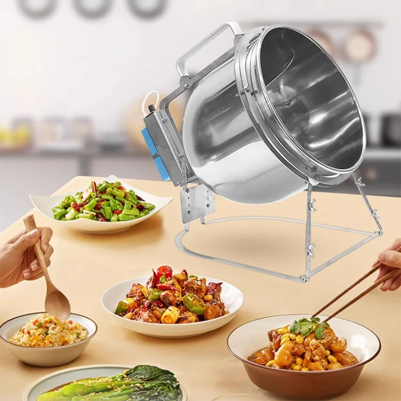 مقلاة تحريك من الفولاذ المقاوم - مراجعة Home Cooking Machine وسعره